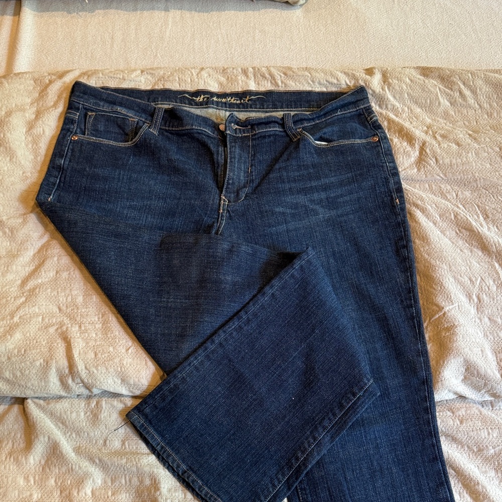 Old Navy Women's Dark Indigo Straight Leg Jeans